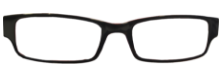 Gafas de oro negro